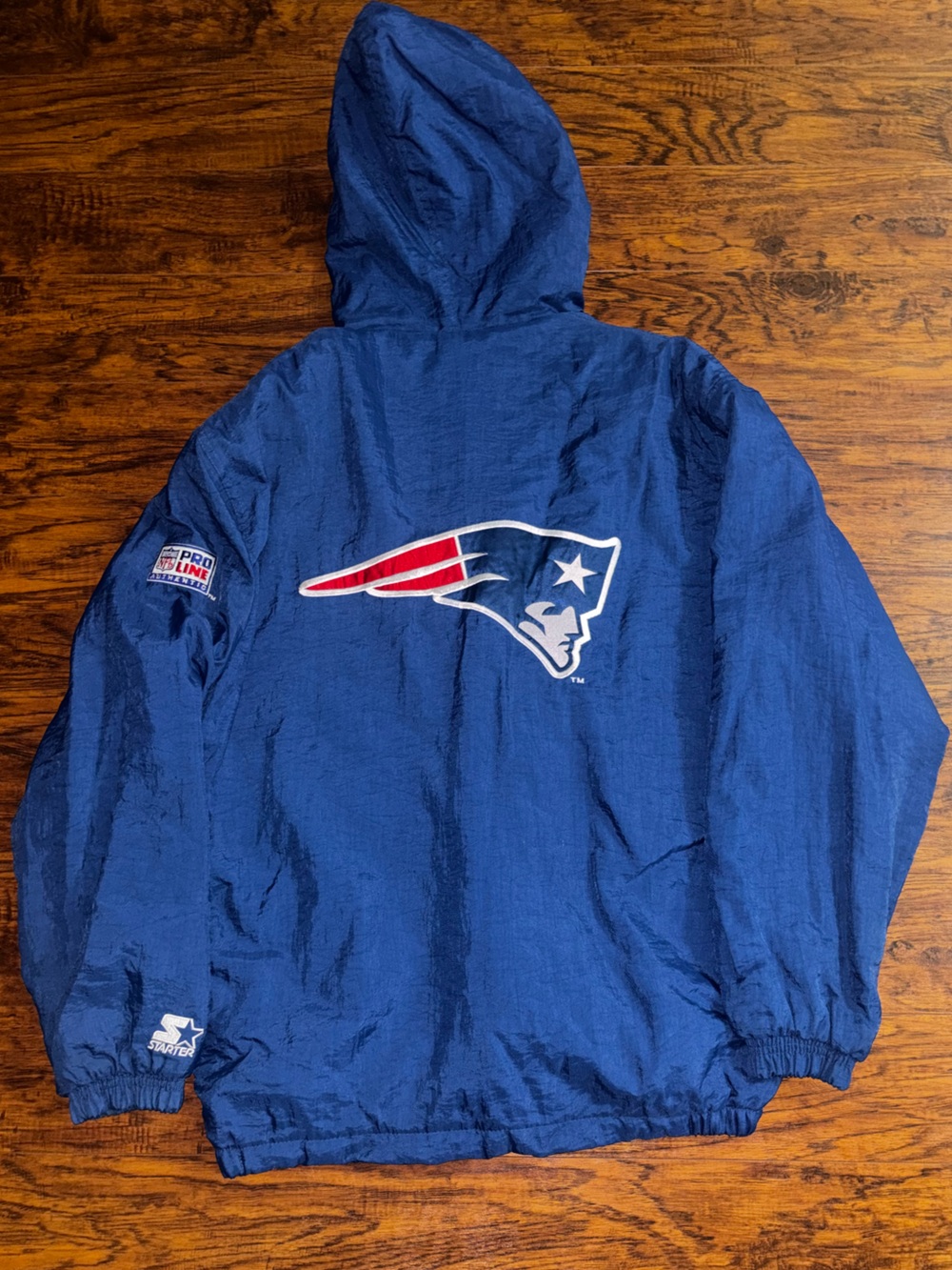 NFL Pro Line Authentic Starter Vintage New England Patriots Windbreaker Jacket
